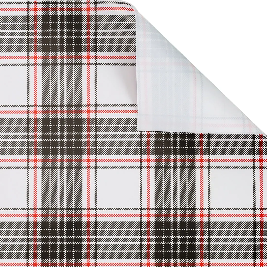 30" x 10' Classic Plaid Print Wrapping Paper Roll, Office & Holiday Gift Wrapping Supplies, Wrappingpaper