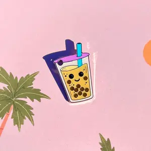 Boba Bubble Tea Pet ID Tag - Durable, Personalized Dog Tag Cat Tag