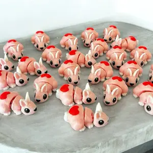 Bunny Rabbit Valentine’s Day 3D printed miniature figure statue figurine