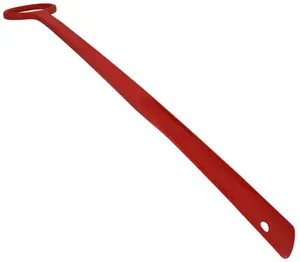 212 MAIN 24-in Long-Handle Plastic Shoe Horn for Footwear, Red