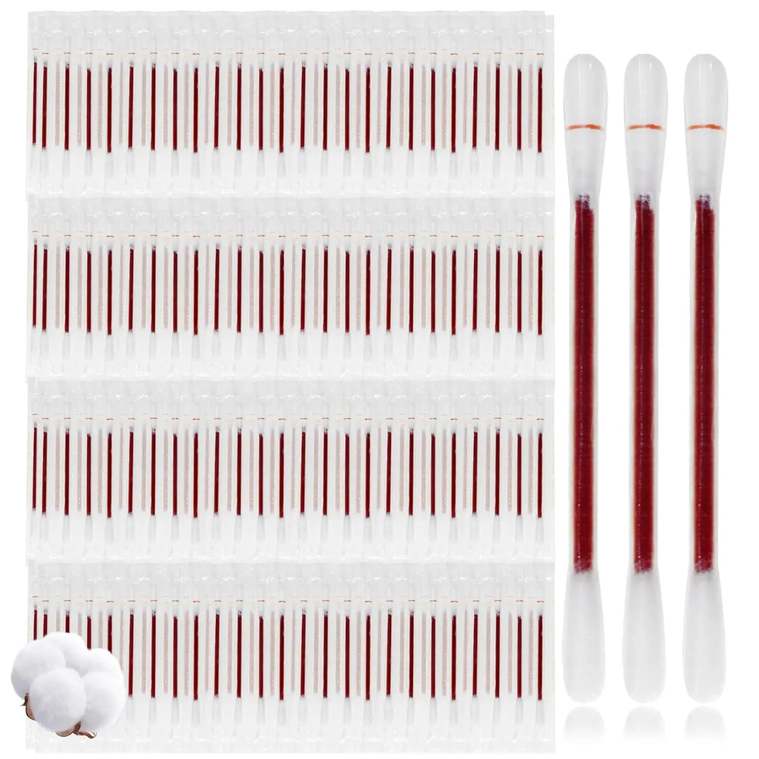 200 Count Povidone-Iodine Antiseptic Swabsticks, Individually Wrapped & Disposable for First Aid Kits, Wound Care, and Travel, for All Skin Types