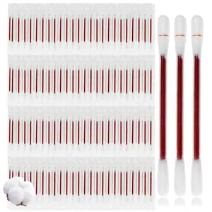 Disposable Iodine Cotton Swabs, Individually Wrapped Medical Iodophor Swabsticks Bulk, Povidone Wound Iodine Qtips Cotton Buds First Aid Kits for Nasal Ears Bruise Care, Travel Outdoor (White 100)