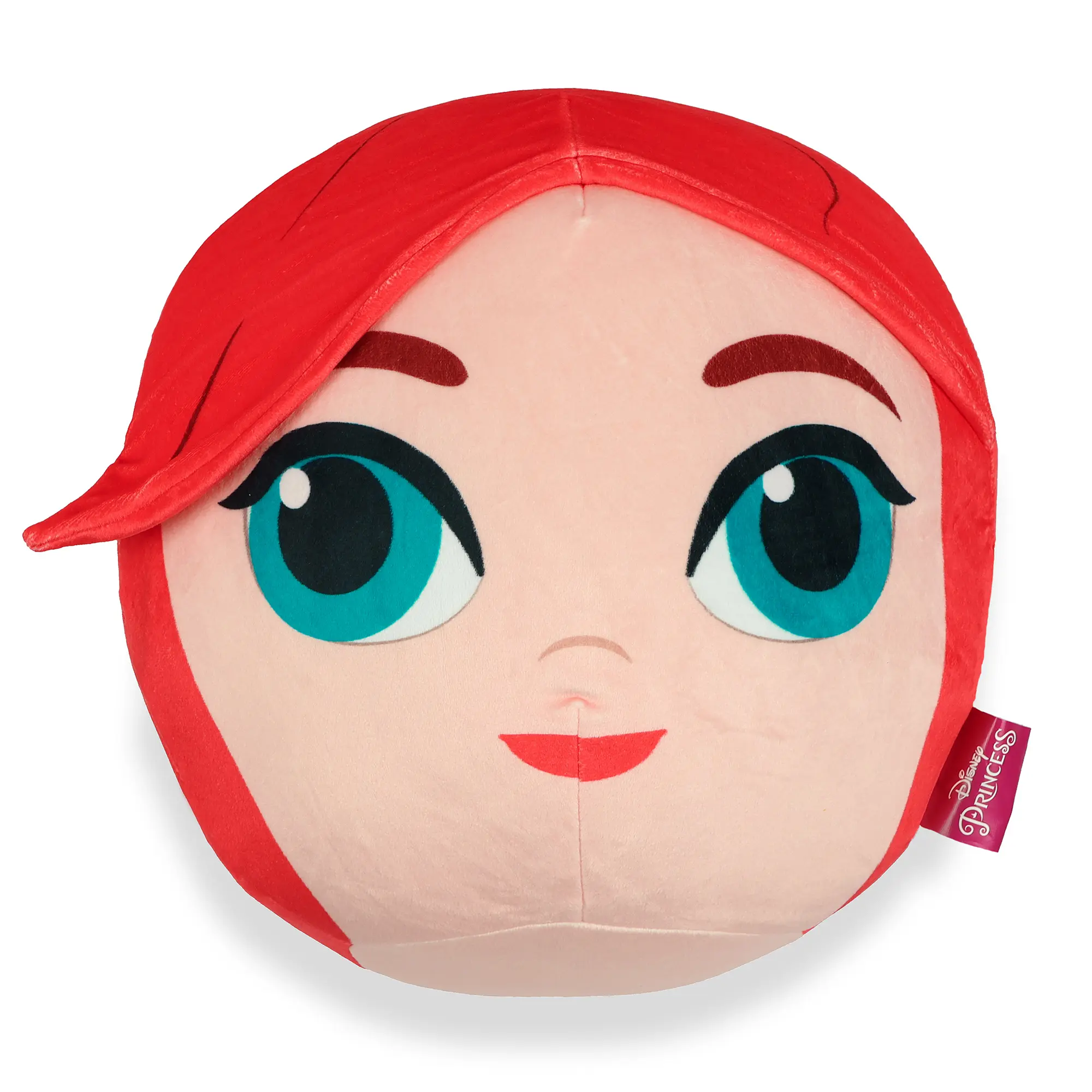 Disney Princess Ariel-Inspired 12" x 12" Soft Portable Squeezable Travel Cloud Pillow