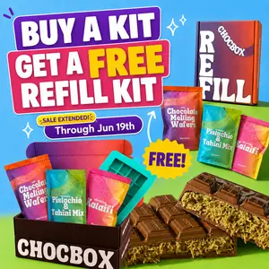 Chocbox Dubai Chocolate Pistachio Knafeh Stuffed Chocolate Bar Kit With Reusable Chocolate Bar Mold Father's Day Gift