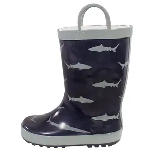 Hudson Baby Rain Boots, Sharks, 10 Toddler