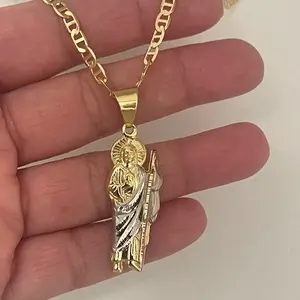 18k Gold Plated St. Jude Mariner Necklace