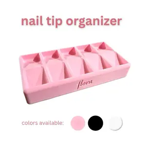Nail Tip Organizer, Nail Storage Box for Nail Techs, Custom Nail Tip Box, 6x3x1, Nail Tech Supplies, Gel-X, Press-on Storage Container