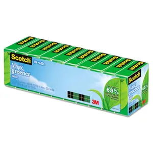 Scotch 81210P Magic Greener Tape .75 in. x 900 in. 1 in. Core 10 Rolls-Pack
