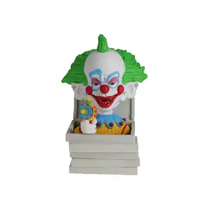 Royal Bobbles Killer Klowns - Shorty in Pizza Box Bobblehead Figurine Statue Hand Painted Polyresin Vibrant Colors Meticulous Detailing Classic Horror Movie Memorabilia