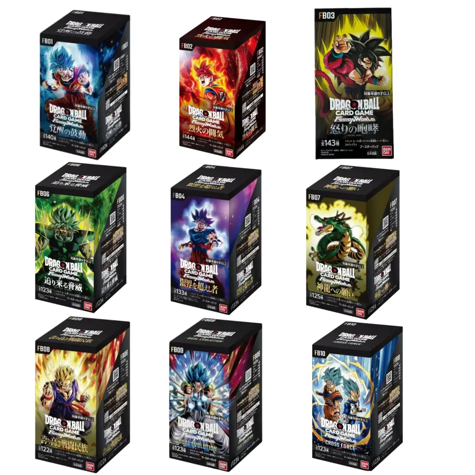 Dragon Ball Super TCG Japanese Fusion World FB01 FB02  FB03  FB04  FB06  FB07 FB08 FB09 FB10 Booster Box Sealed Goku Vegeta Gogeta