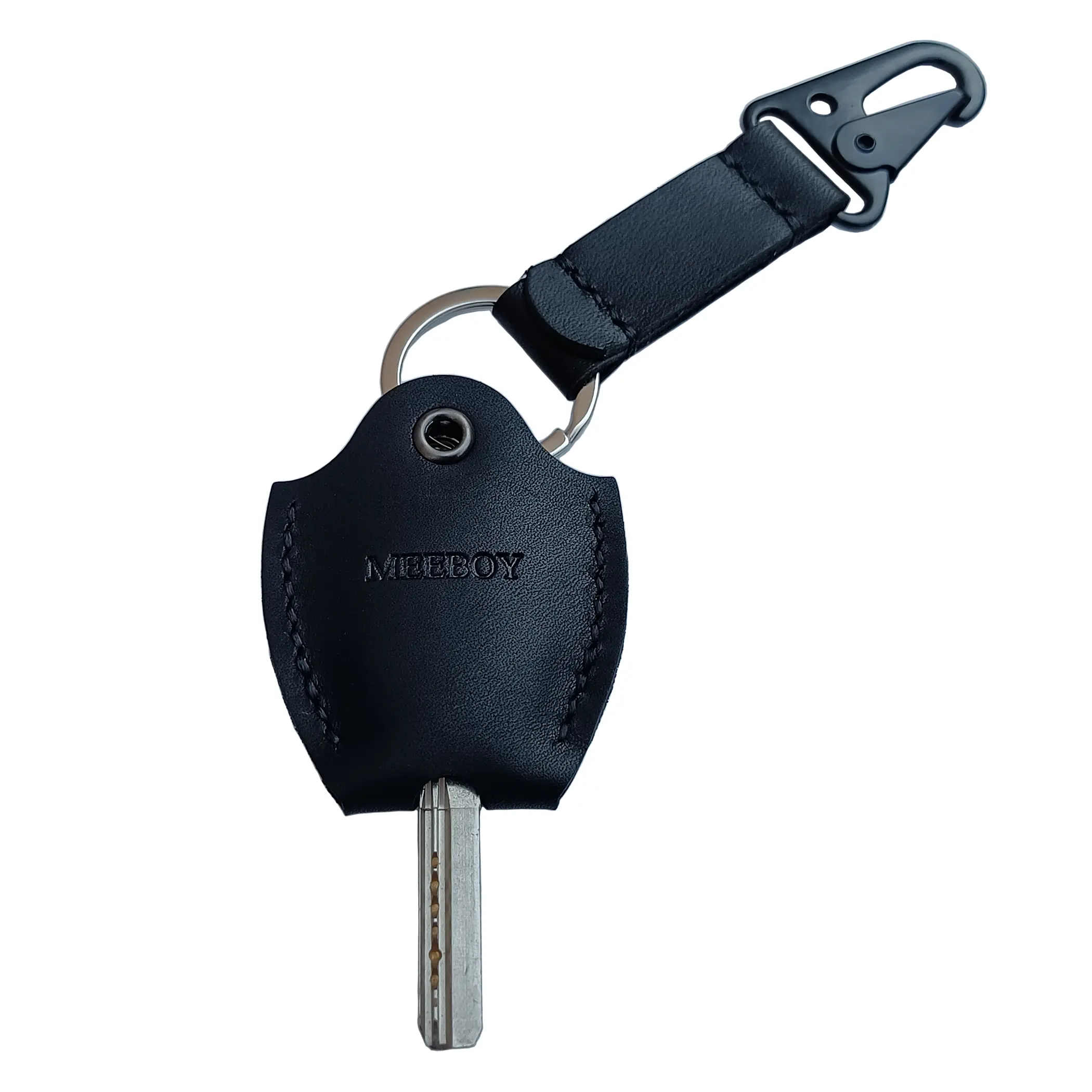 MEEBOY Handmade Leather Access Card Protector & Car Key Holder - Functional Sleeve for Broken Car Key Fobs, Key Fob Protector