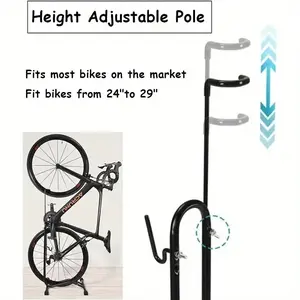 Vertical Bike Stand, L-Shaped Floor Bike Stand Mountain Bike Stand Bicycle Workbench, Bike Parking Stand Bicycle Stand Organizer Stable Display Rack for Garage Bike Shop Home Garden, Upgraded Bike Rack is Removable and Easy to Take Away, a Nice Gift