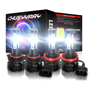 9005+H11 LED Headlight Super Bright Bulbs Kit 8000k White 330000LM High/Low Beam Automotive 9005+H11 LED Headlight Super Bright Bulbs Kit 8000k White 330000LM High/Low Beam Automotive