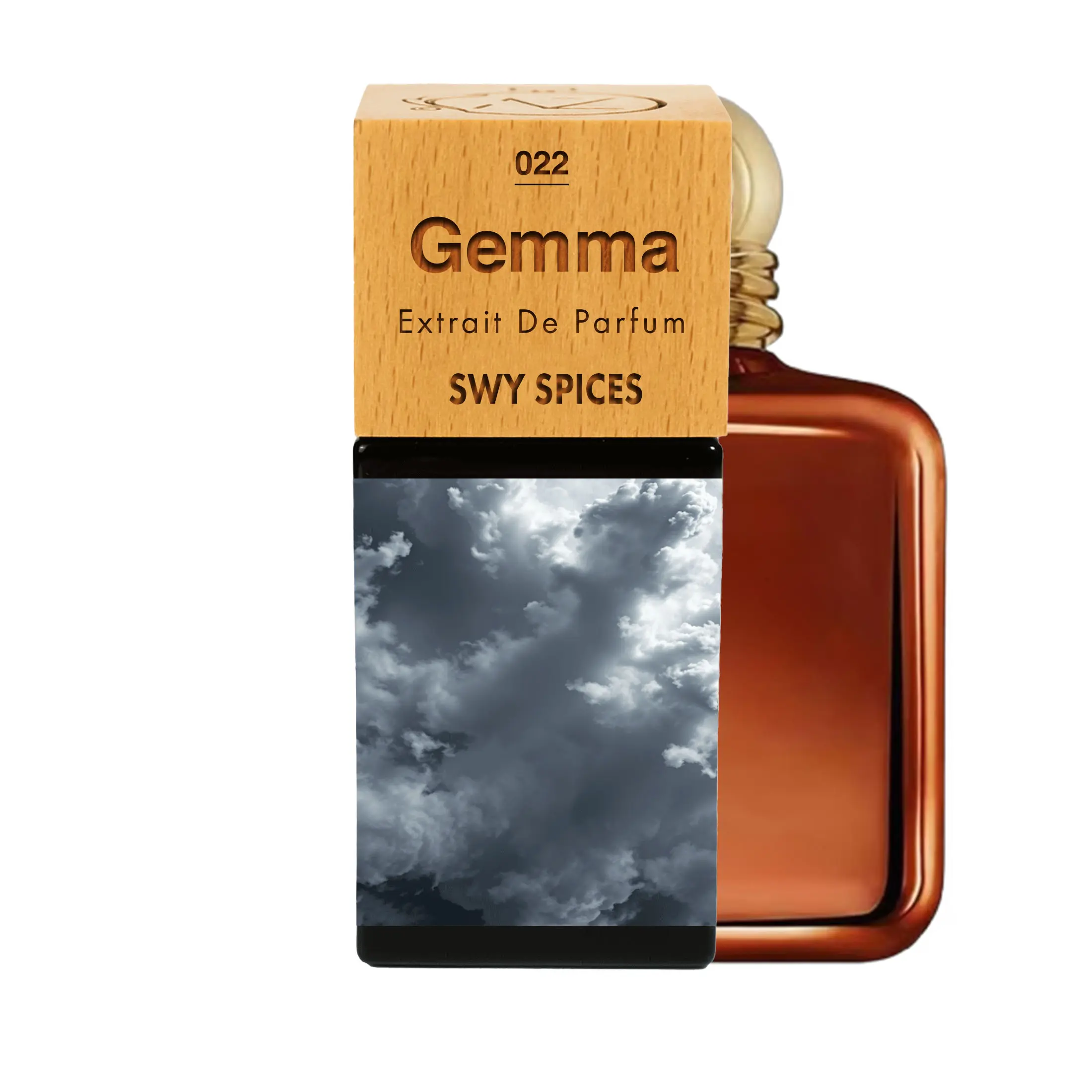 Gemma N°22 | Black Pepper, Bergamot and Mandarin, Saffron, Clove, Cinnamon, Apricot and Lavender, Bourbon Vanilla, Chestnut, Dates, Amber and Leather. home fragrance.