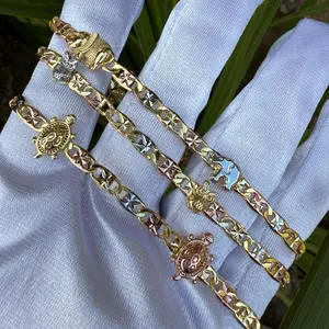 Wisdom, Wealth, Luck Bracelets - Elegant Design with Gold Finish and Decorative Elements