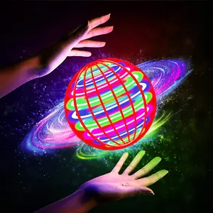 Flying ball, automatic spinning ball, LED dazzling lights, floating magic, fan, UFO flying machine, toy, gift, game, sports ball