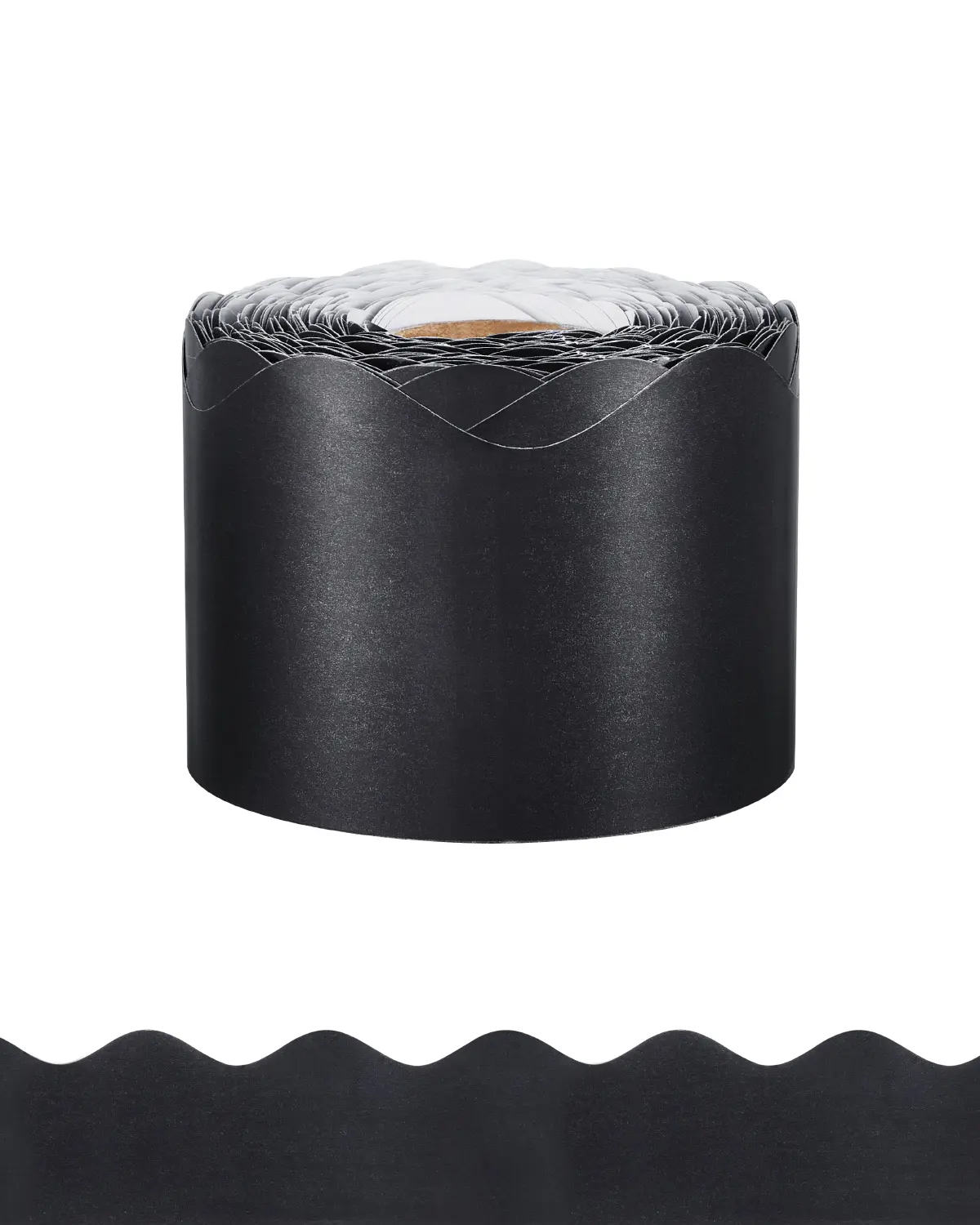 【DealsForYouDays】VEVOR Bulletin Board Border,65.6 Feet Rolled Border TrimScalloped Bulletin Board Paper with Wavy Line DesignClassroom Border for Bulletin BoardSchoolClassroomand Locker DecorationBlack