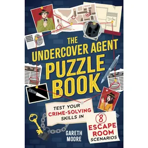 USED Book - The Undercover Agent Puzzle Book: Test Your Crime-Solving Skills in 8 Escape Room Scenarios by Moore, Gareth (Paperback) - english