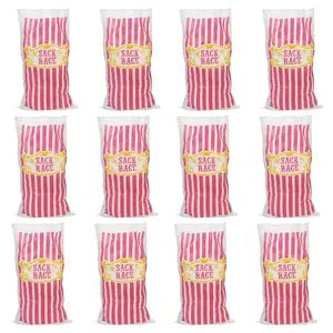 23 1/2" x 41" Carnival Design Potato Sack Race Bags - 12 Pc.
