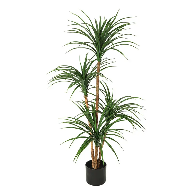 Traditional Multi-Size Faux Dracaena Plant - 4ft/5ft/6ft Low-Maintenance Lifelike Fake Plant with Decorative Fruit, Botanical Artificial Tree for Home & Office Indoor Decor, Faux Plant