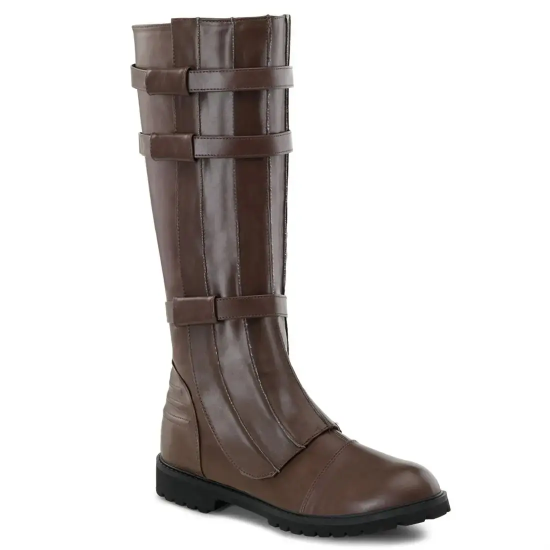 Funtasma Walker-130 Men's Superhero Knee Boot Brown Faux Leather