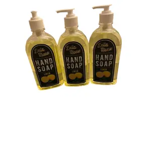 Delta Home Lemon Hand Soap Set  Moisturizing Citrus Hand Wash for Kitchen &amp Bathroom