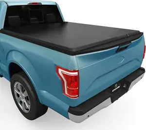 5.5ft Bed Soft Roll Up Truck Bed Tonneau Cover Compatible with 2015-2025 Ford F-150 (Excl. Raptor Series)