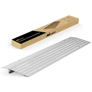 Door Threshold Ramp 1inch Rise Portable Aluminum Door Transition Entry Ramps for Doorways Home Steps
