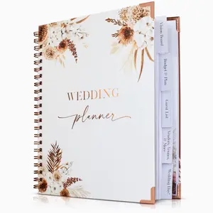Beautiful Boho Wedding Planner Book and Organizer - Enhance Excitement and Makes Your Countdown Planning Easy - Unique Engagement Gift for Newly Engaged Couples, Future Brides and Grooms