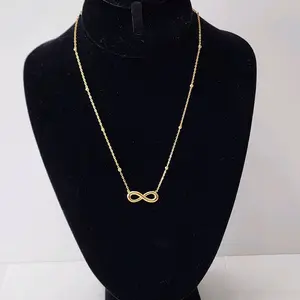 #11. 18K Gold Plated 16"-18"  Infinity Necklace