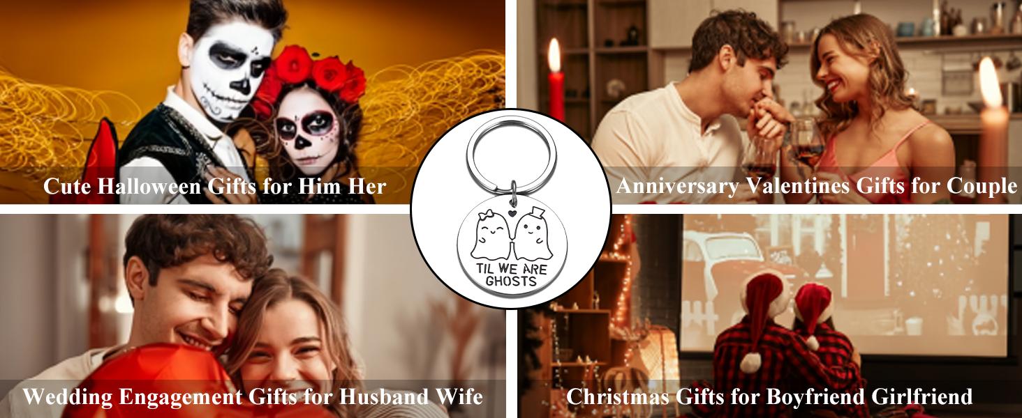 Halloween Fall Gift Funny Halloween Boo Basket Stuffers for Him Men Women Her Boo Basket Items for Him Her Couple Halloween Anniversary Spooky Horror Gifts for Women Men Boyfriend Christmas Stocking Stuffers for Husband