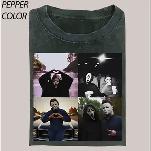 90s Scream Heart Hands Album TShirt, Retro Michael Myers Shirt, Ghostface Shirt, Halloween Valentines Heart Tee, Unisex graphic T-shirt, Fullsizes S to 5XL