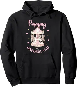 Poppy in Onederland 1st Birthday Carousel Horse Lover Pullover Hoodie
