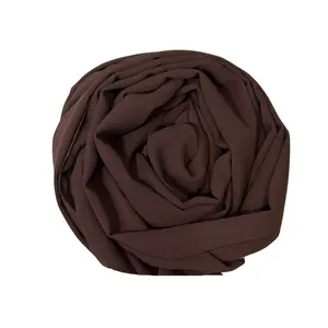 Rich Cocoa Brown Luxury chiffon hijab