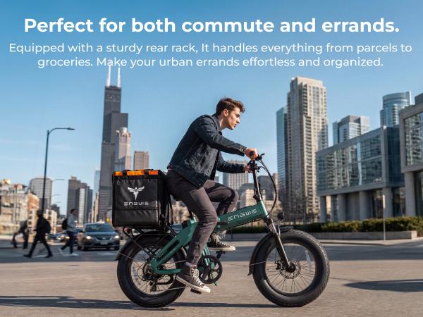 ENGWE EP-2 3.0 Folding Electric Bike | 75+ Miles Long Range, 75Nm High Torque Motor, Hydraulic Disc Brakes, 20×4.0 Fat Tires, IP64 Waterproof & Smart APP Control | Foldable Design for Urban Commute and Outdoor Adventure