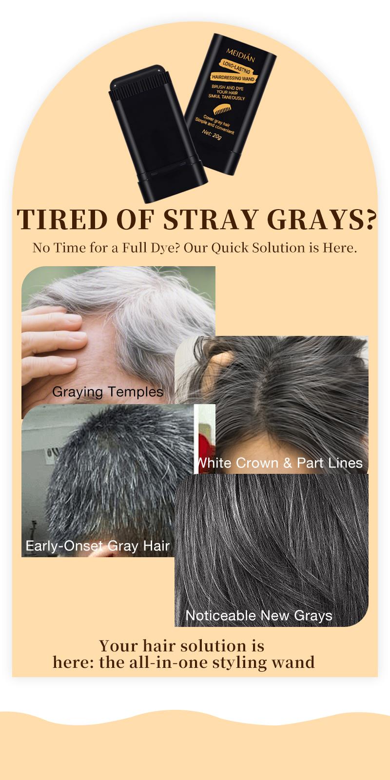 【BUY 1 GET 1】Temporary Hair Dye Comb Hair Color Comb Portable for Quick Touch - Ups, Easy to Color,Covers Gray Hair Haircare Ash Brown Blonde Balayage