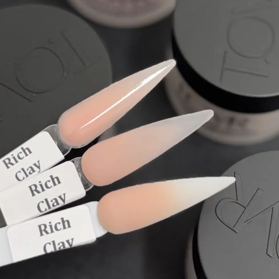 Advanced Acrylic Powder in Rich Clay, Professional Polymer for Creating Long-Lasting Acrylic Nails and 3D Nail Art, Nail Art Supplies, Nail Extension Powder