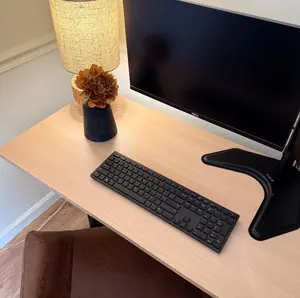 Kaboon Universal Tabletop 45.67"x23.62", Solid One-Piece Melamine Table Top, Double Desk L-Desk DIY, Home and Office