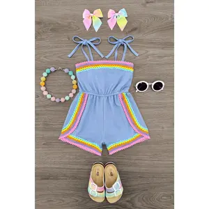 Rainbow Ribbon Romper