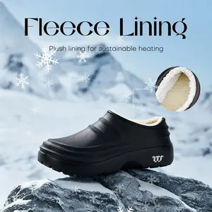 FoamFam waterproof wide toe thick sole non-slip shoes,  restaurants, gardens, homes, laboratories, nursing homes , Thick-Soled, Warm Winter Mules.