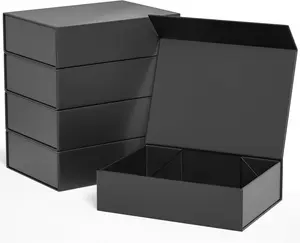Black  Boxes 11.9" x 8.5" x 3.3" with  Closure Lid  Box for Presents,Bridesmaid Gifts Boxe,Cute Boxes,Birthday  Box,Luxury for  Packaging,   Boxe for Wrapping Gifts