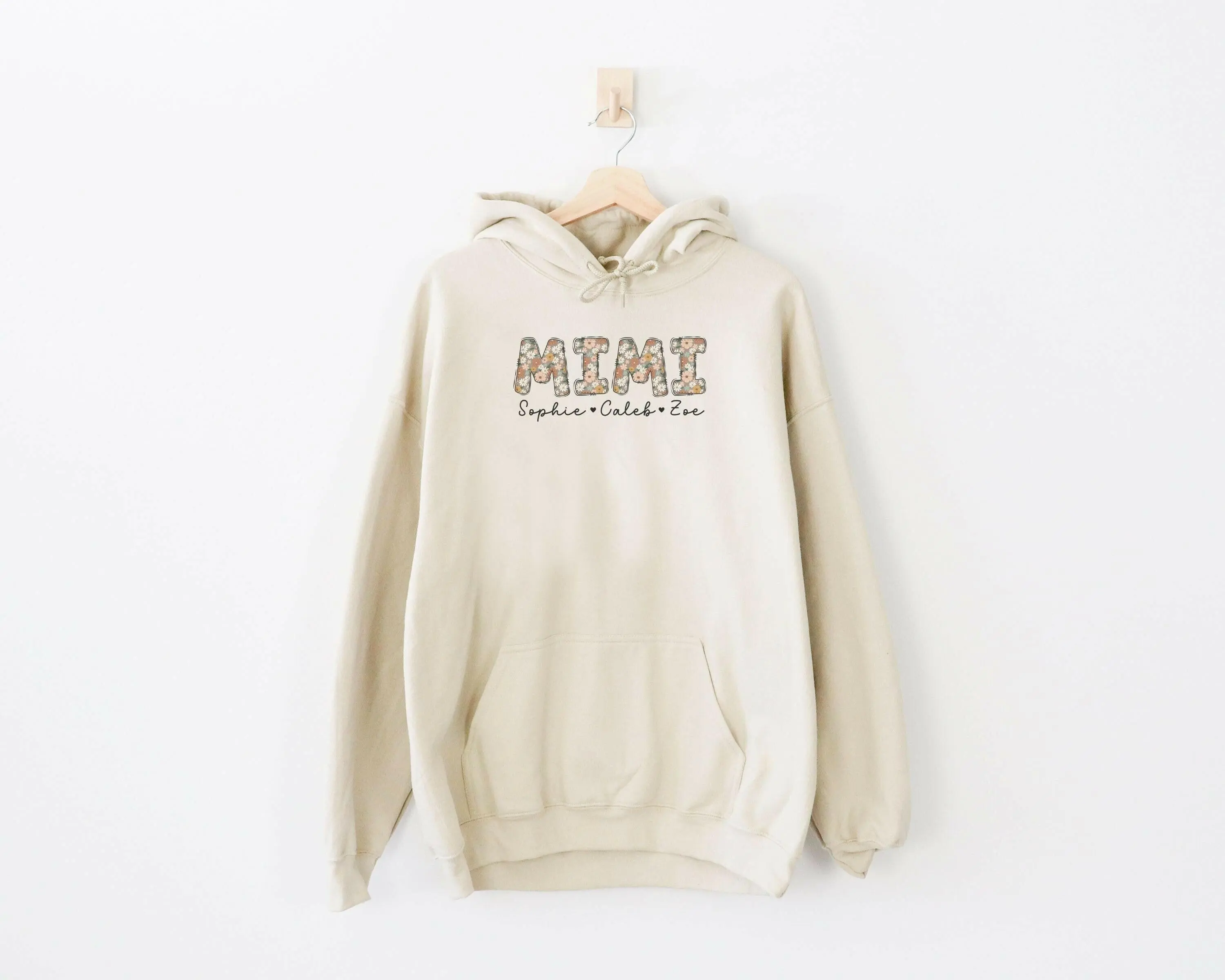 Personalized Mimi Hoodie with Grandkids Names