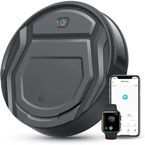 M210 Pro Robot Vacuum Cleaner,Super Thin, Suction,Quiet,Self- Robotic Vacuum Cleaner,Cleans Hard Floors to Medium-Pile Carpets,120 Mins Runtime,APP/Voice/WiFi/Alexa Control,Grey