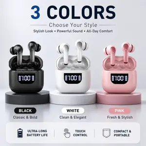 HEARNICE TWS Wireless Bluetooth Earbuds- Unparalleled True Wireless Convenience, Ergonomic Design, Ultimate Comfort And High-Fidelity Sound, with Bass Performance, ACC Stereo HD Calling - Ideal for Android And Iphone Users