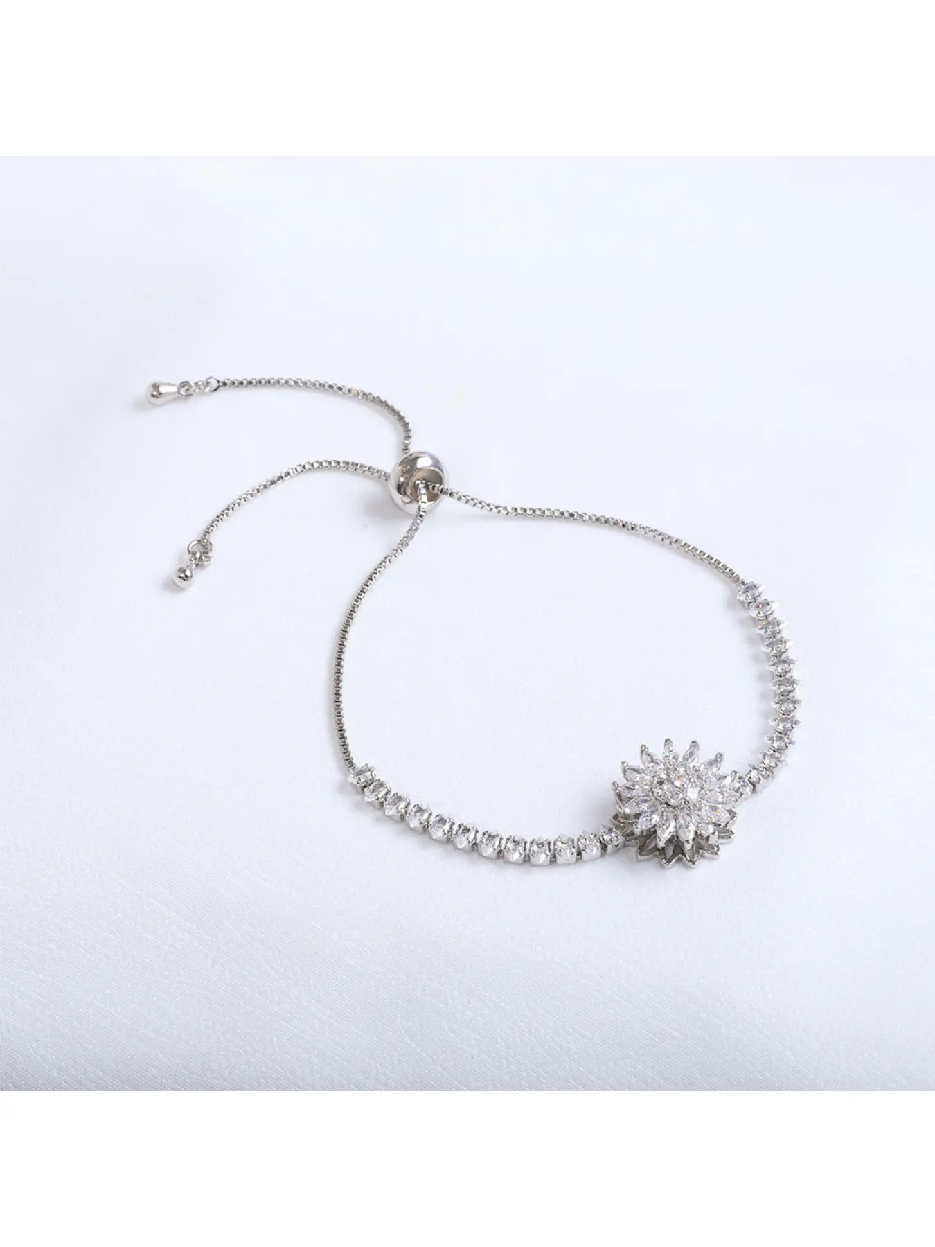 TS0194 Steel Color Sunflower Bracelet