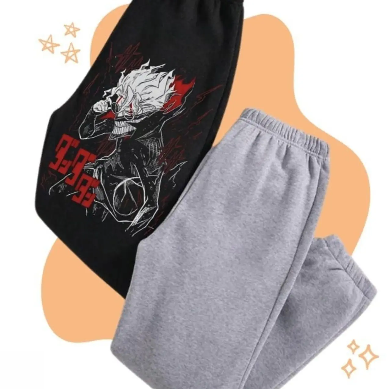 Okarun Dandadan Unisex Anime Manga Cotton Sweatpants - Trendy Streetwear Graphic Design for Men & Women Comfortable Casual Wear H3P