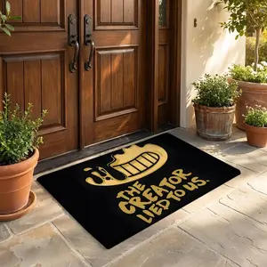 Game B-Bendy and the Ink M-Machine Floor Mat Flannel Rug Ultra Soft, High Water Absorbent & Hypoallergenic, Machine Washable HD Custom Printed Non-Slip Floor Mat for Bathroom, Kitchen Bedroom