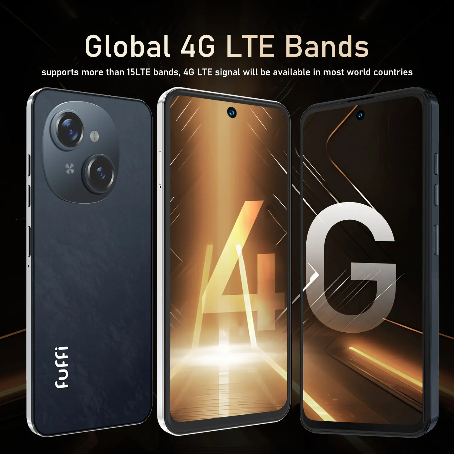 FUFFi-Smartphone, 4+64GB ROM, 6.56-Inch Display, 5+13mp Camera