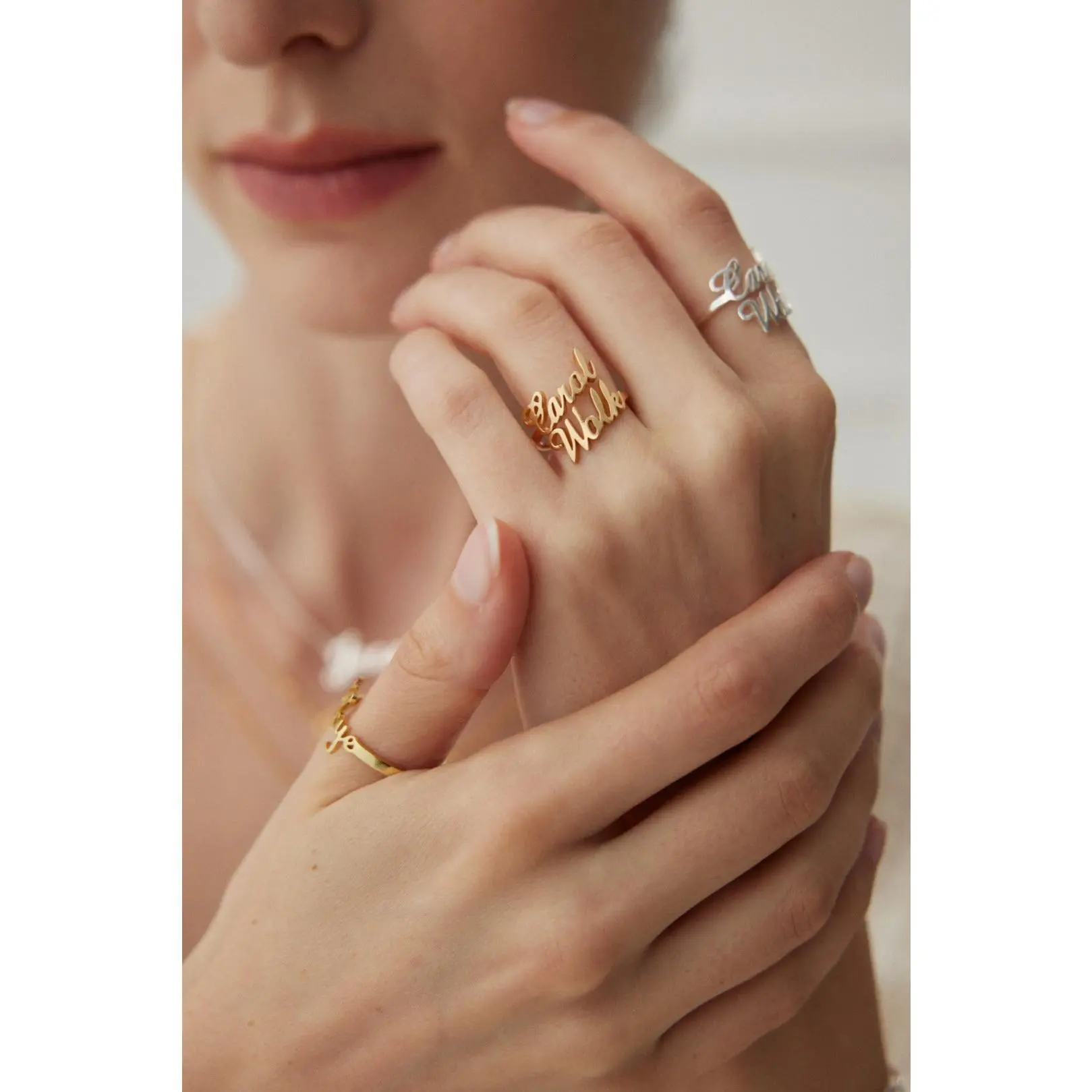 Personalized Letter Ring