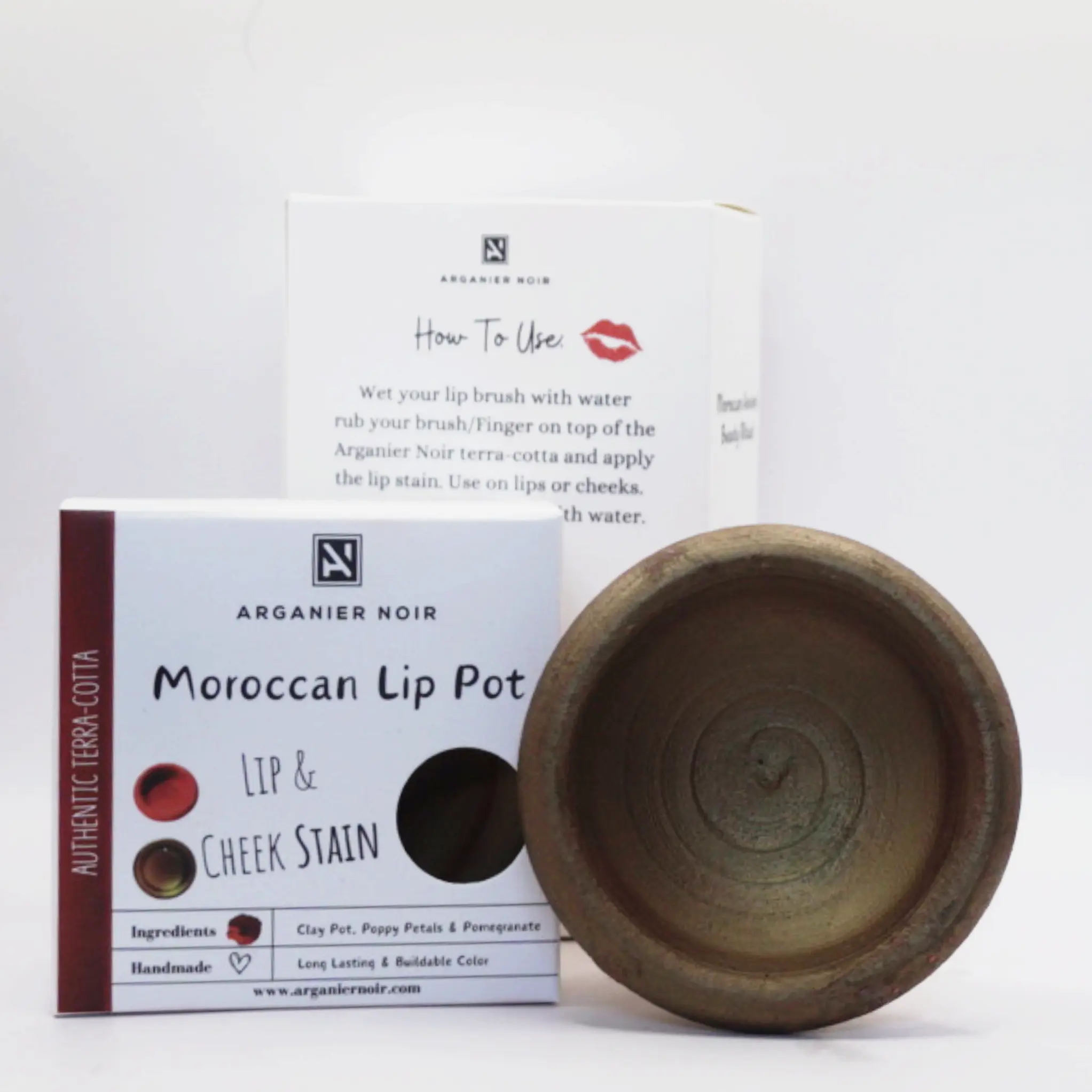 Aker Fassi Lip Clay Pot Brick Color